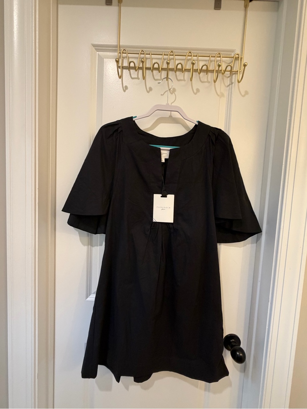Pomander Place (TUCKERNUCK) Black Short-Sleeve A-Line Dress